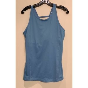 Zella blue tank top - large
